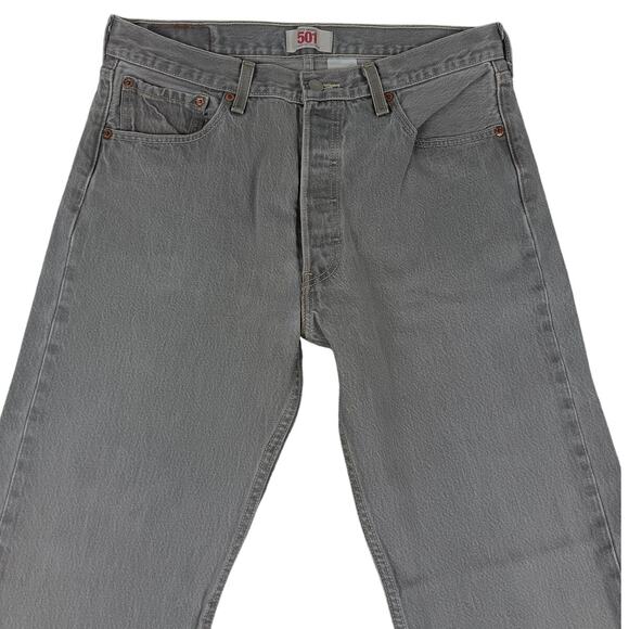 Levis 501XX Vintage Jeans Mens 32X32 Light Greystone Regular Straight Button Fly - Picture 4 of 12